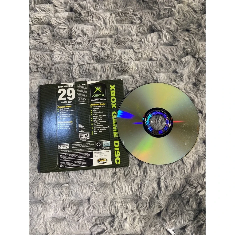 XBOX Magazine Demo Discs - Lot Of  8 Games Quake, King Kong, Final Fantasy, Doom
